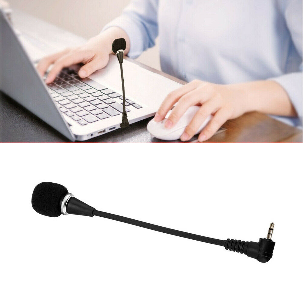Portable Mini 3.5mm Stereo Mic Audio Microphone For PC Mobile Phone Laptop zj