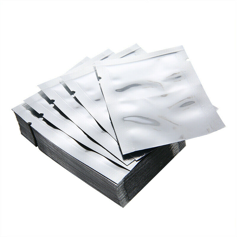 100pcs Foil Pouch Heat Seal Mylar Smell Proof Bags / Storage Bag NEW