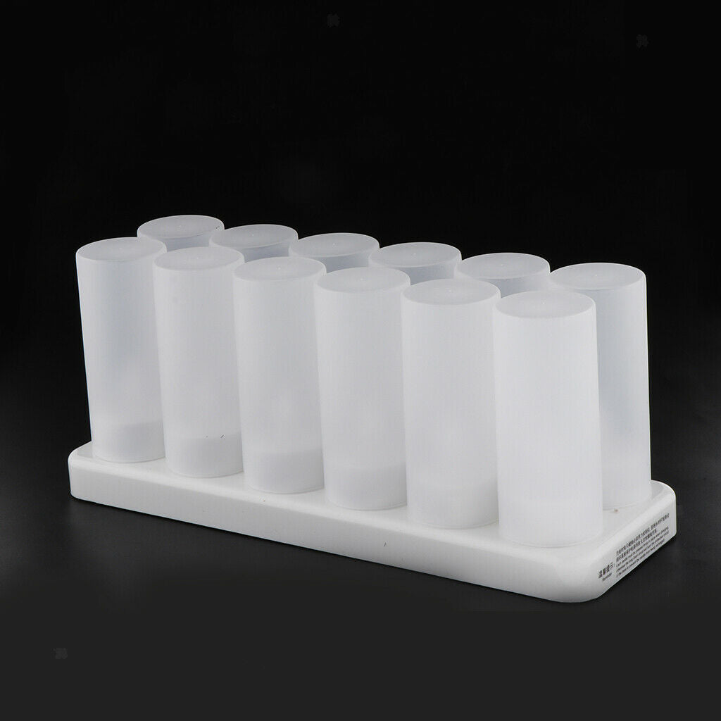 12pcs Rechargeable LED Electronic Candle Light Flameless Flickering Candles