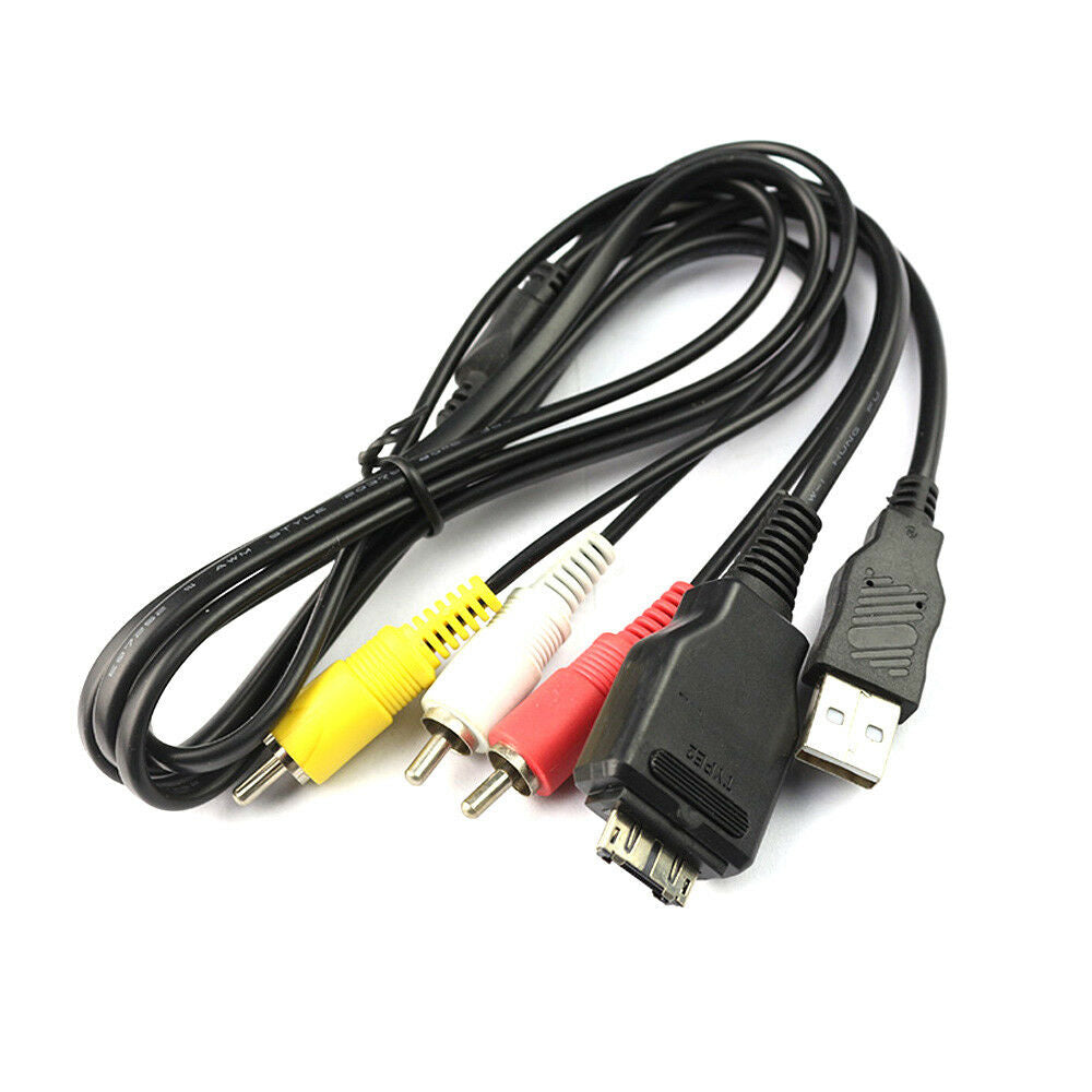 USB&AV TV Cable for Sony VMC-MD2 Cyber-Shot DSC-H55 DSC-W230 DSC-W270 Cameras