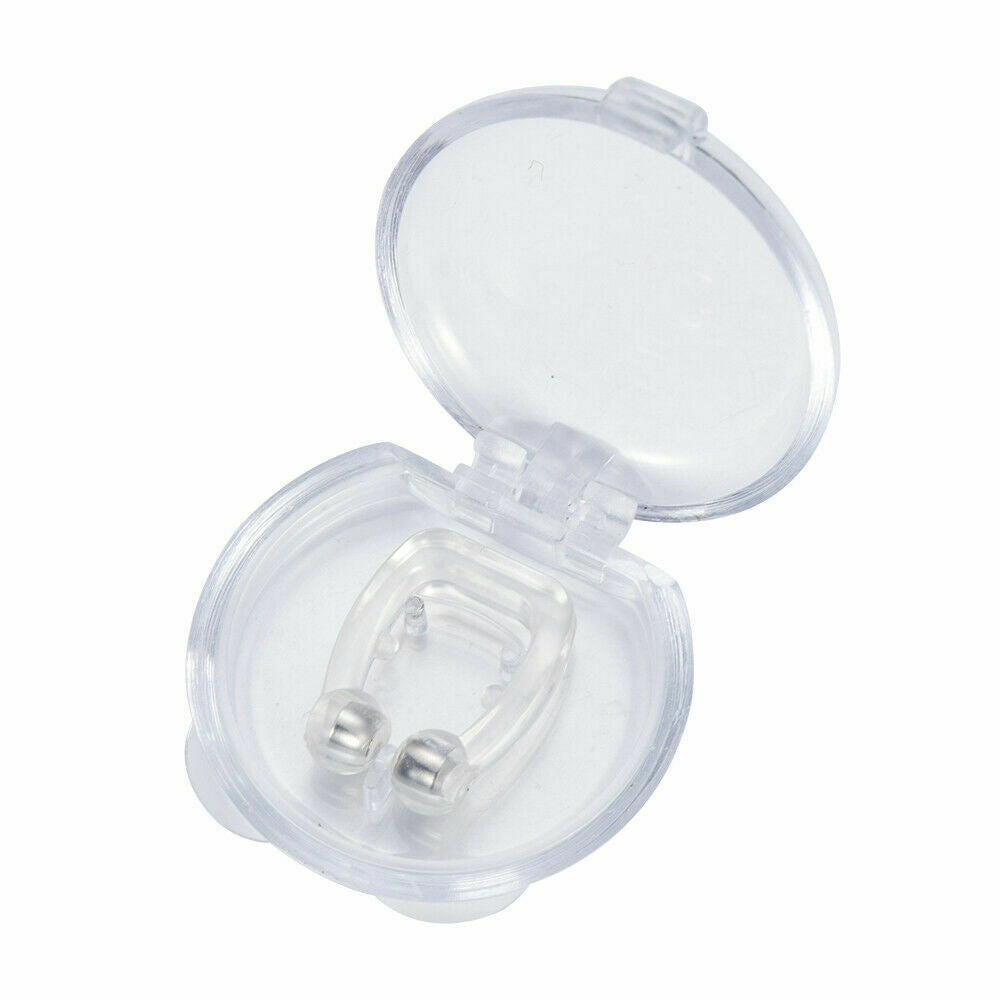 2 Anti Snore Magnetic Silicone Nose Clip Stop Snoring Apnea Aid Device Stopper.
