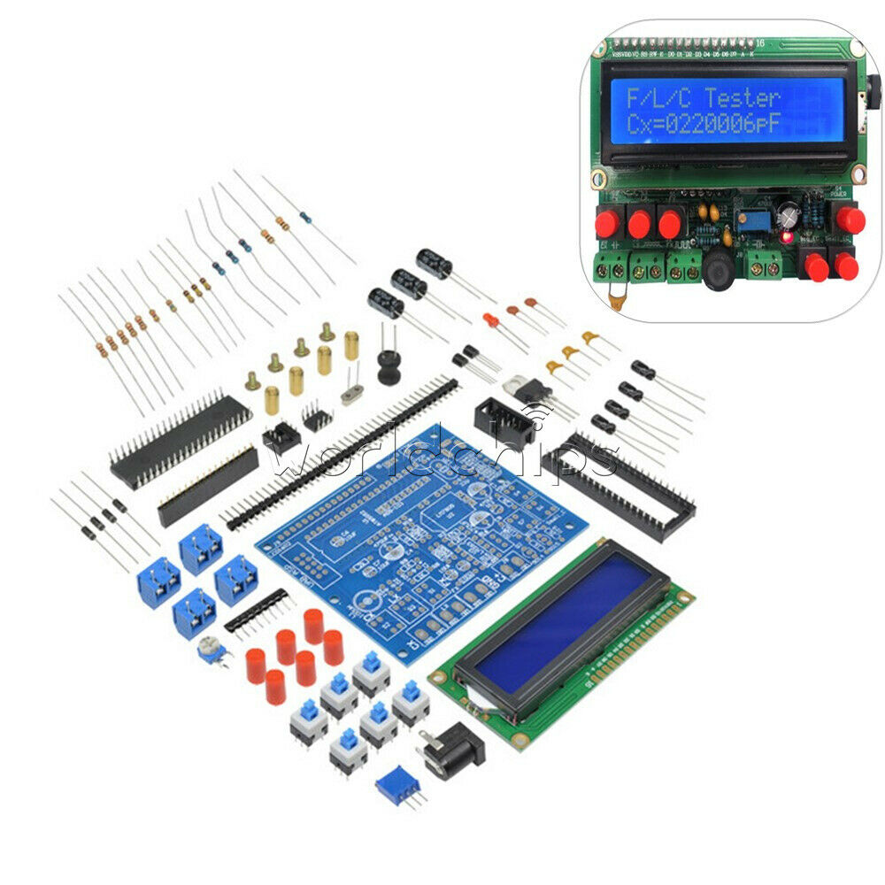 DIY LED Capacitance Frequency Inductance Tester Digital Meter/51 microcontroller
