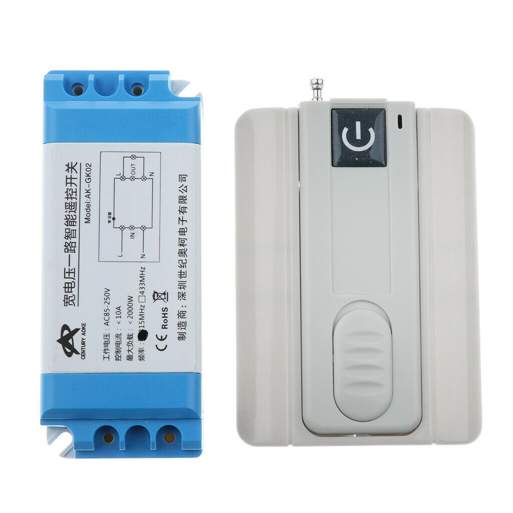 315mhz Wireless RF Remote Control Delay Switch 220V Smart Power