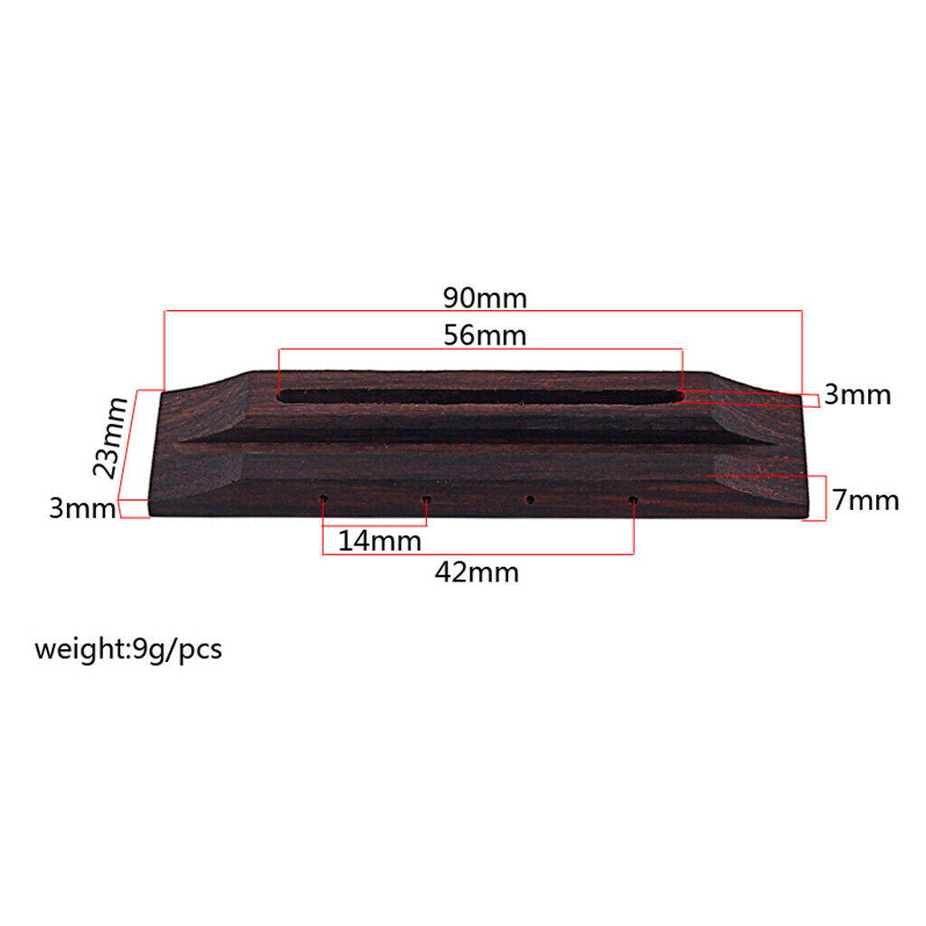 Guitar Bridge Grooved Guitar Parts For Acoustic Guitar DIY Replacement Accs