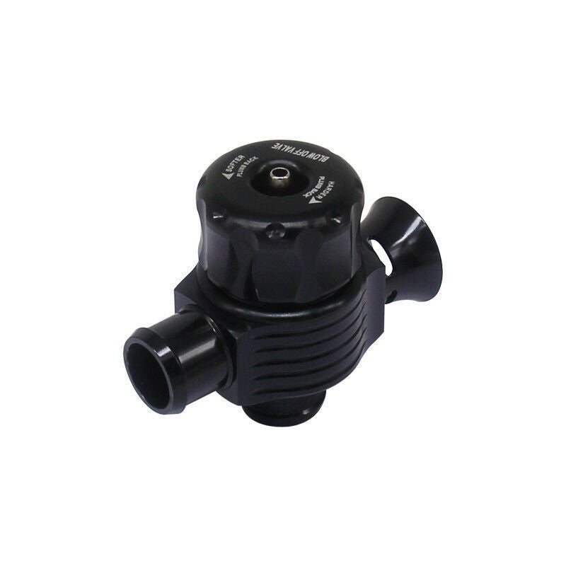 25mm Aluminum Dual Port Blow Off Turbo Bov Valve Diverter Valve Dump Valve Black