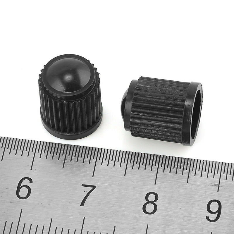 100pcs Plastic Black  Auto Car Bike Motorcycle Truck wheel Tire Valve Stem Caps