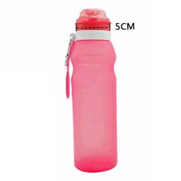 Silicone Water Bottle Portable Folding Leakproof Sport Outdoor Travel P6 BS5