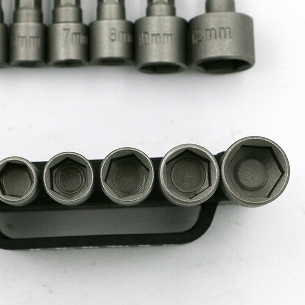 Power Hexagon Socket Set Extension 5-13mm Adapter DIY Household Tools 14pcs