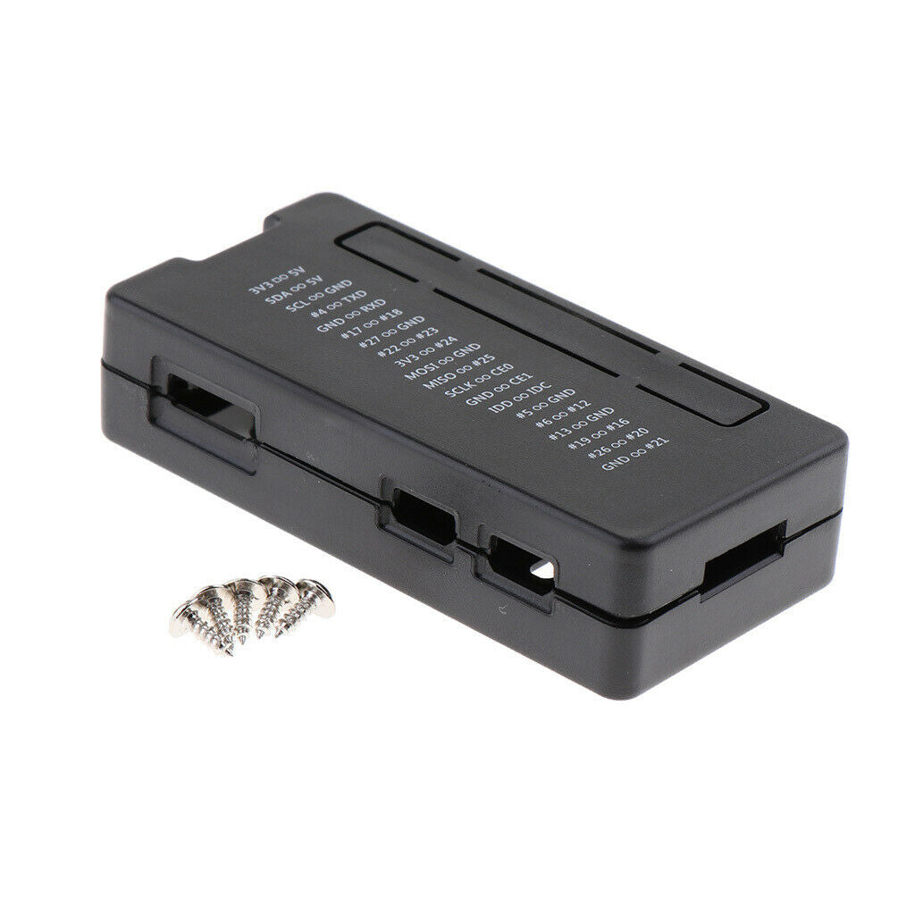 Black Plastic GPIO Reference Case Protective Cover for Raspberry Pi zero 1.3/W