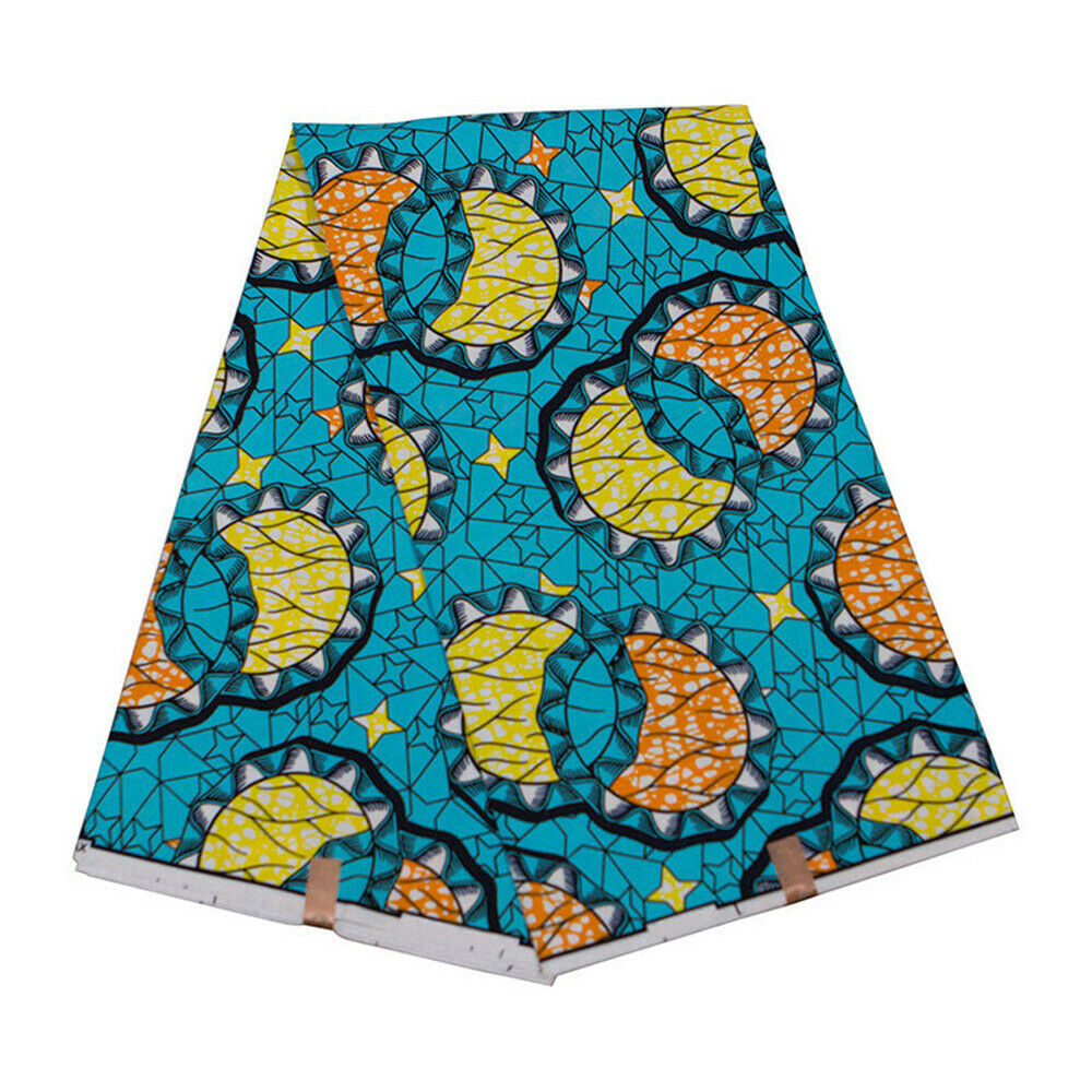 African Ethnic Polyester Printed Cloth Floral Fabric Clothes Bag Sewing Material