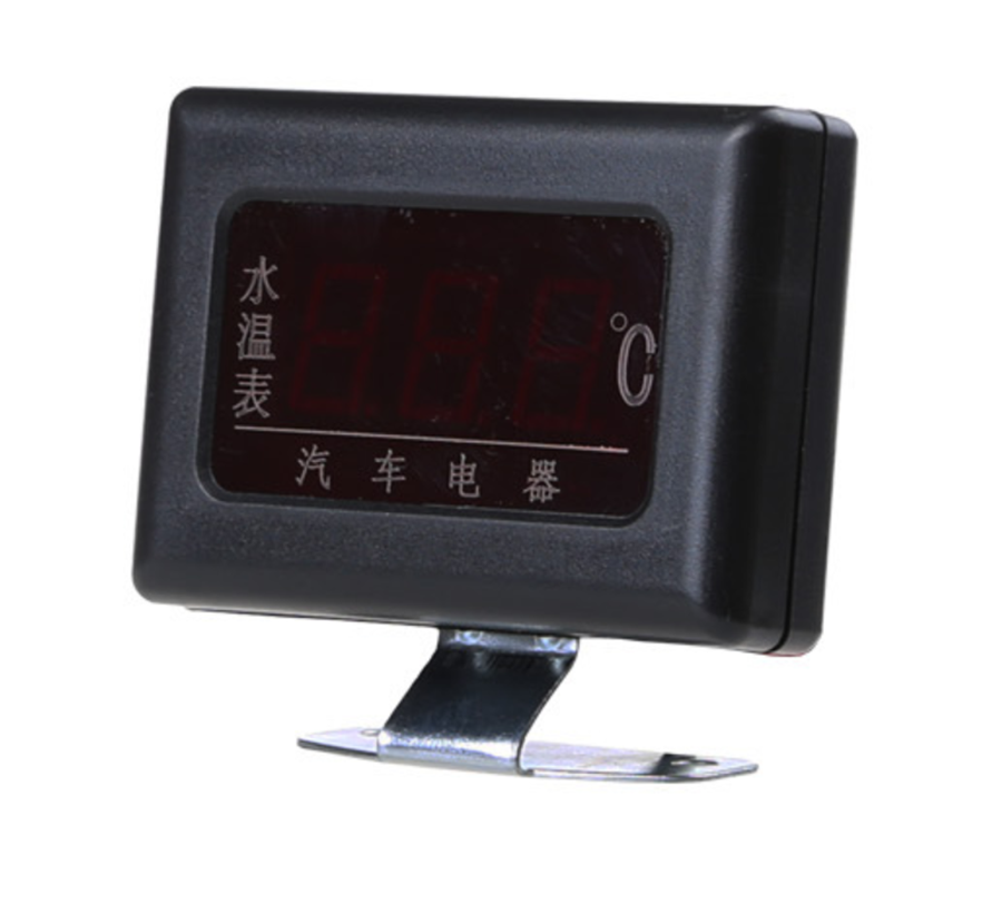 12/24V Universal Car Digital Water Temperature Gauge Meter+Sensor Head Plug 10mm