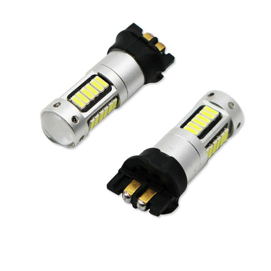 Xenon White PWY24W PW24W Front Turn Signal Lights LED Bulbs