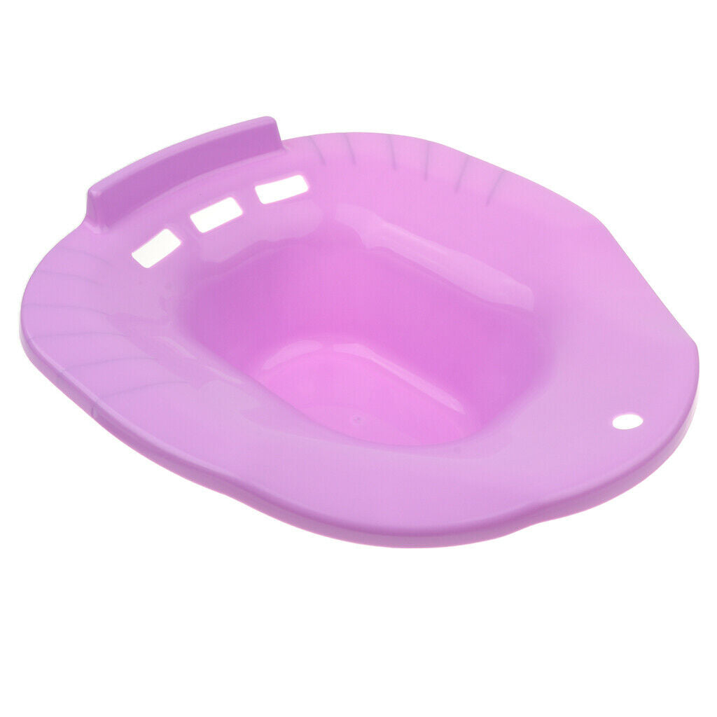 2 Pieces Plastic Sitz Bath Tub Soaking Hip Bath Tub Light  & Blue