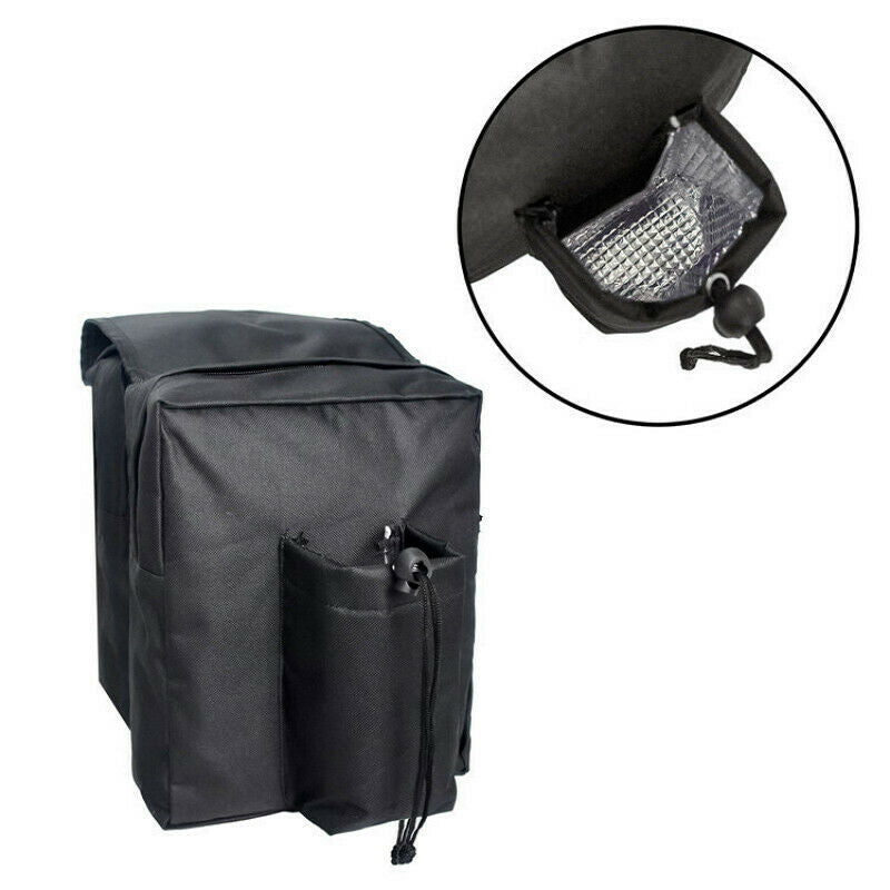 Motorcycle Luggage Double Panniers ATV Front Hanging Saddle Sack Outdoor Black