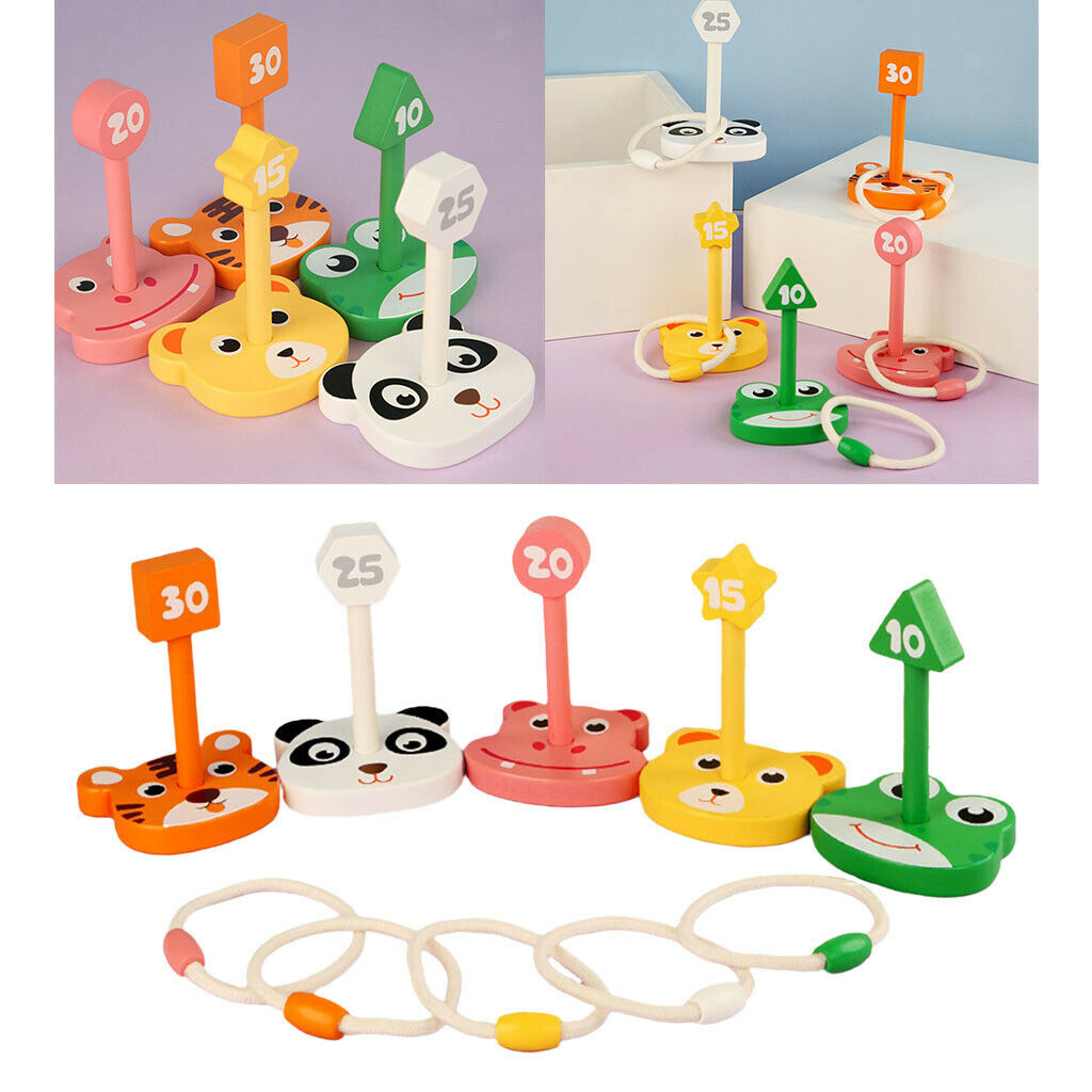 5 Pegs & 5 Rings Playset for Kids for Developing KIds Ability