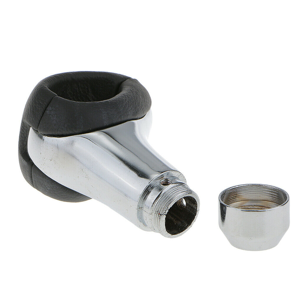 Leather Gear Manual Car Transmission Gear Stick Shift Knob Shifter Lever
