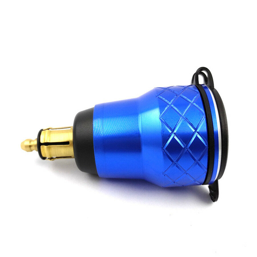 Blue Dual USB Cigarette Lighter 4.2A Phone Charger with Waterproof Cover for BMW