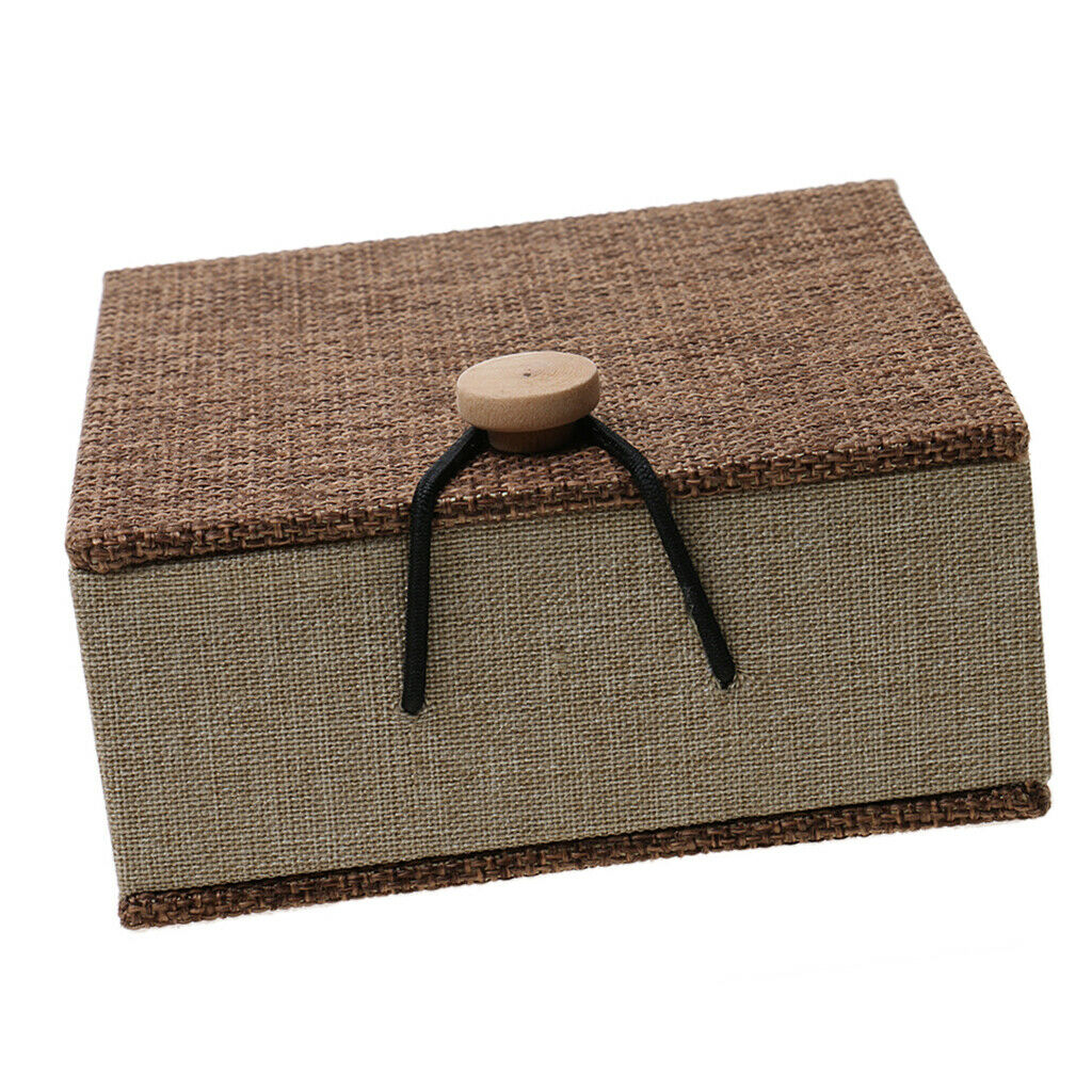 Shabby Wooden Cushion Bearer Rustic Wedding  Brown Jewelry Accessory Box