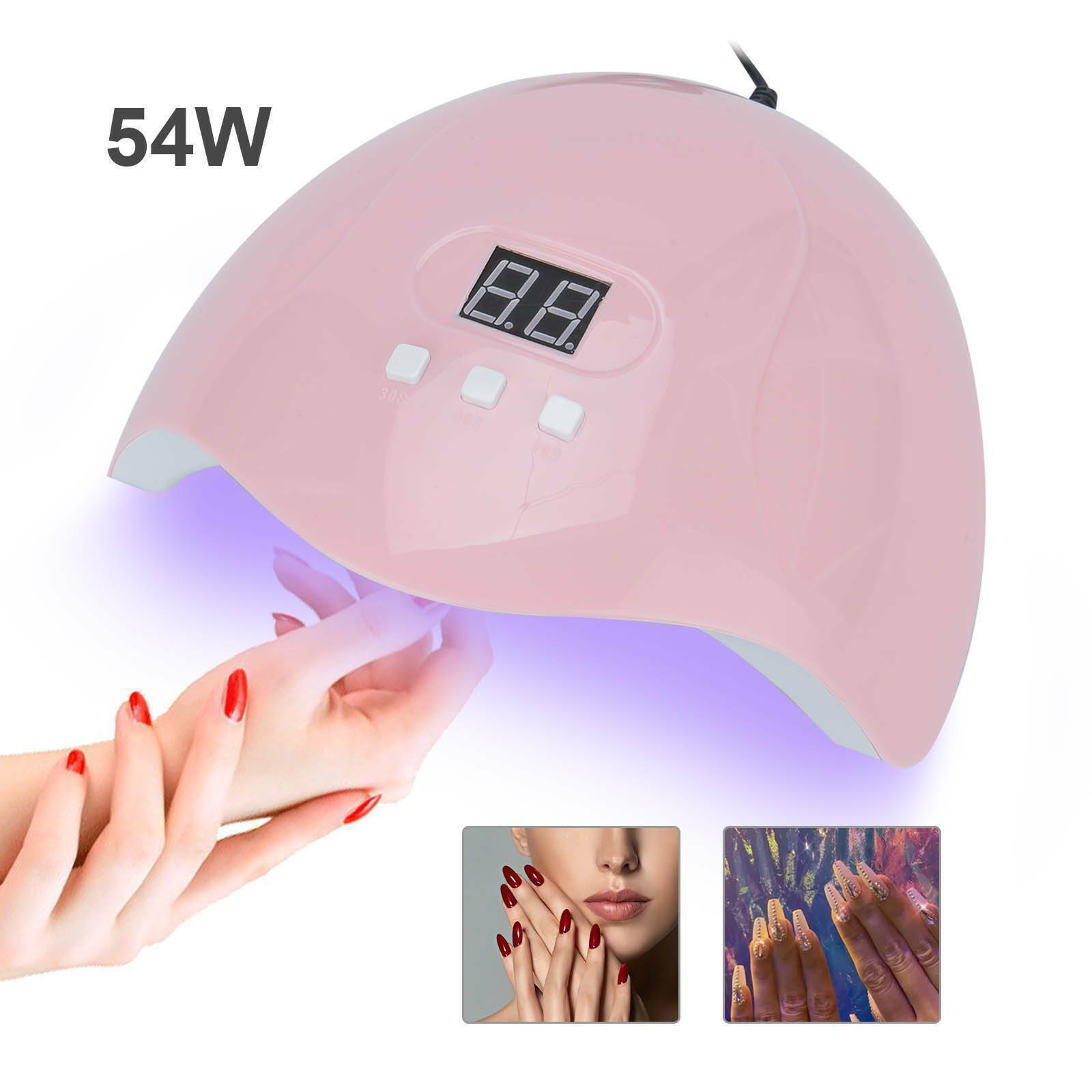 54W SUN5 Nail Lamp UV LED Light Nail Art Dryer Gel Polish Curing Machine