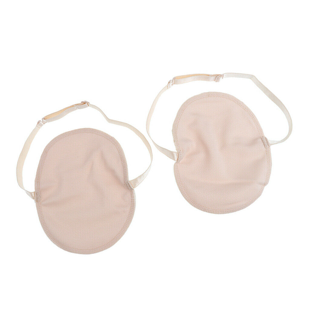 1Pair Underarm Sweat Pads Washable Underarm Armpit Sweat Absorbing Shield Dress