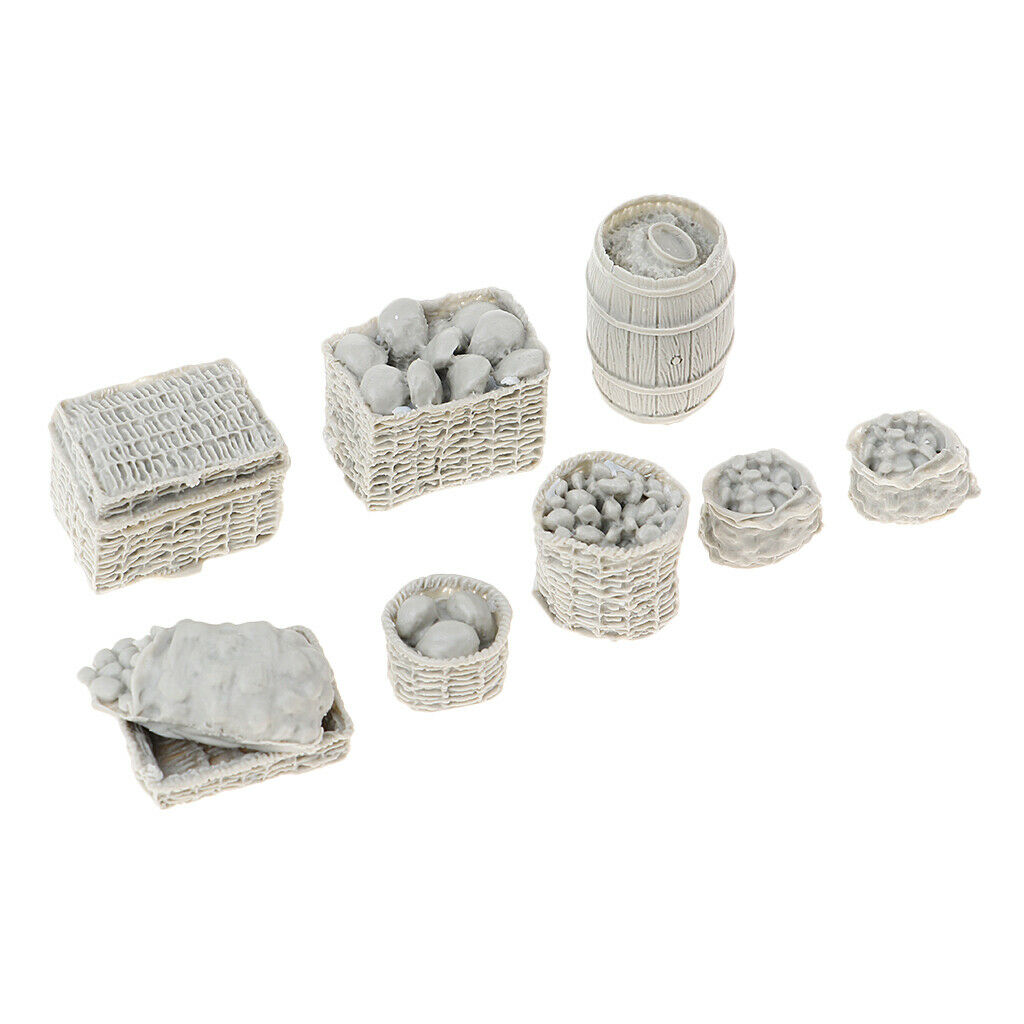 1/35 Scale Supplies Food Basket Cask Miniatures Armor Landscape Accessory