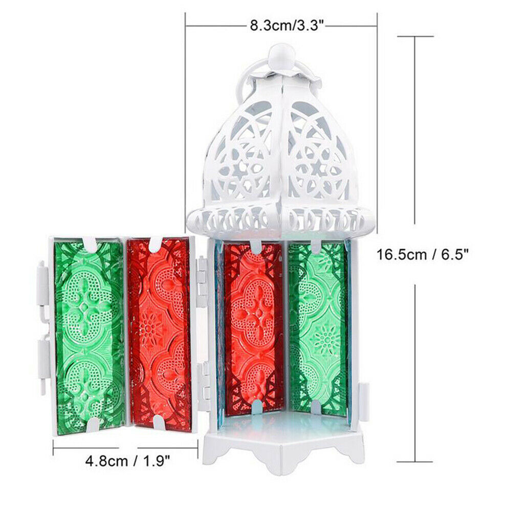 2Pcs Moroccan Lantern Metal Chandelier ~ Tea Light Or Votive Candle Holder