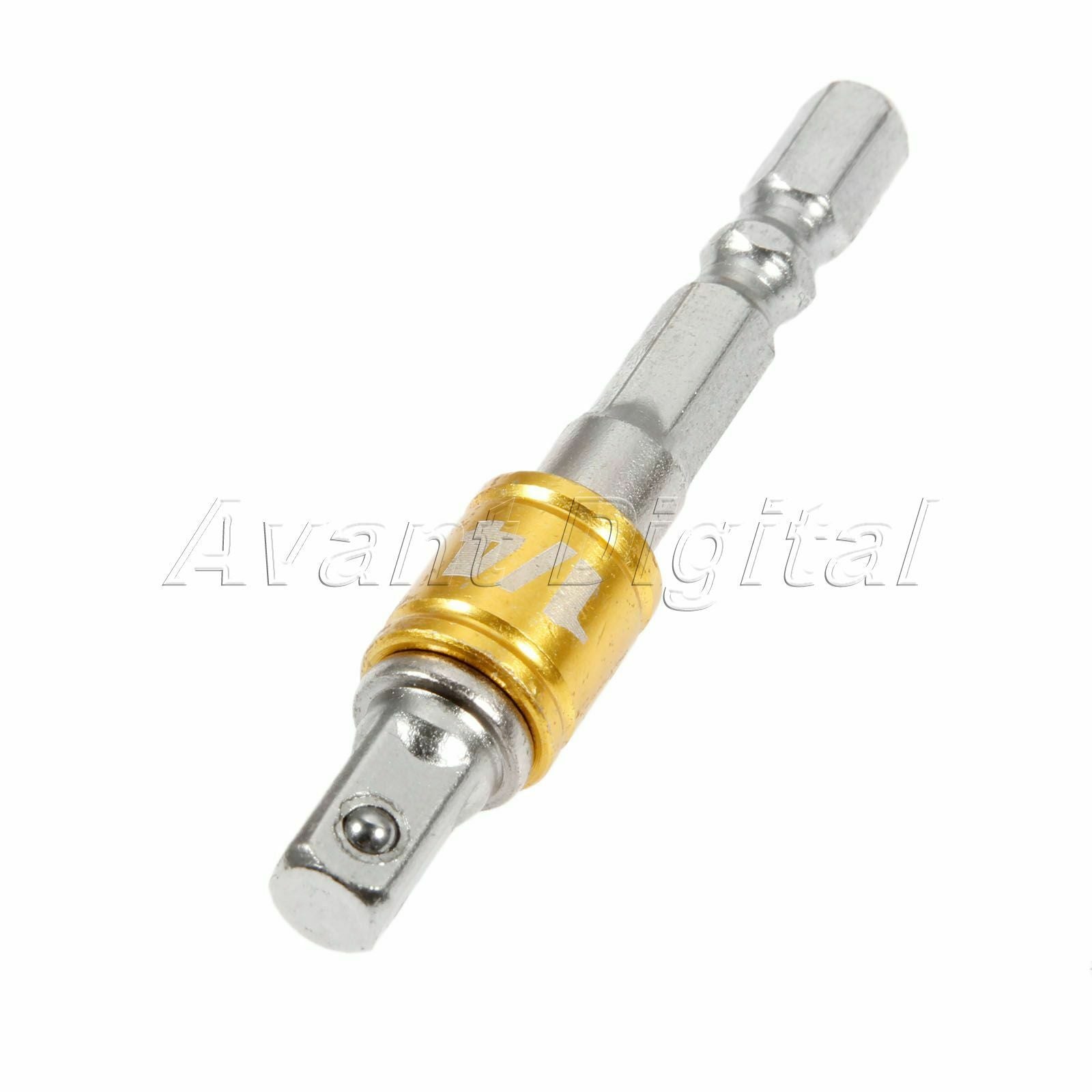 3Pcs Socket Bit Adapter Drill Aluminum Alloy Hex Shank 1/4" 3/8" 1/2" Driver Kit