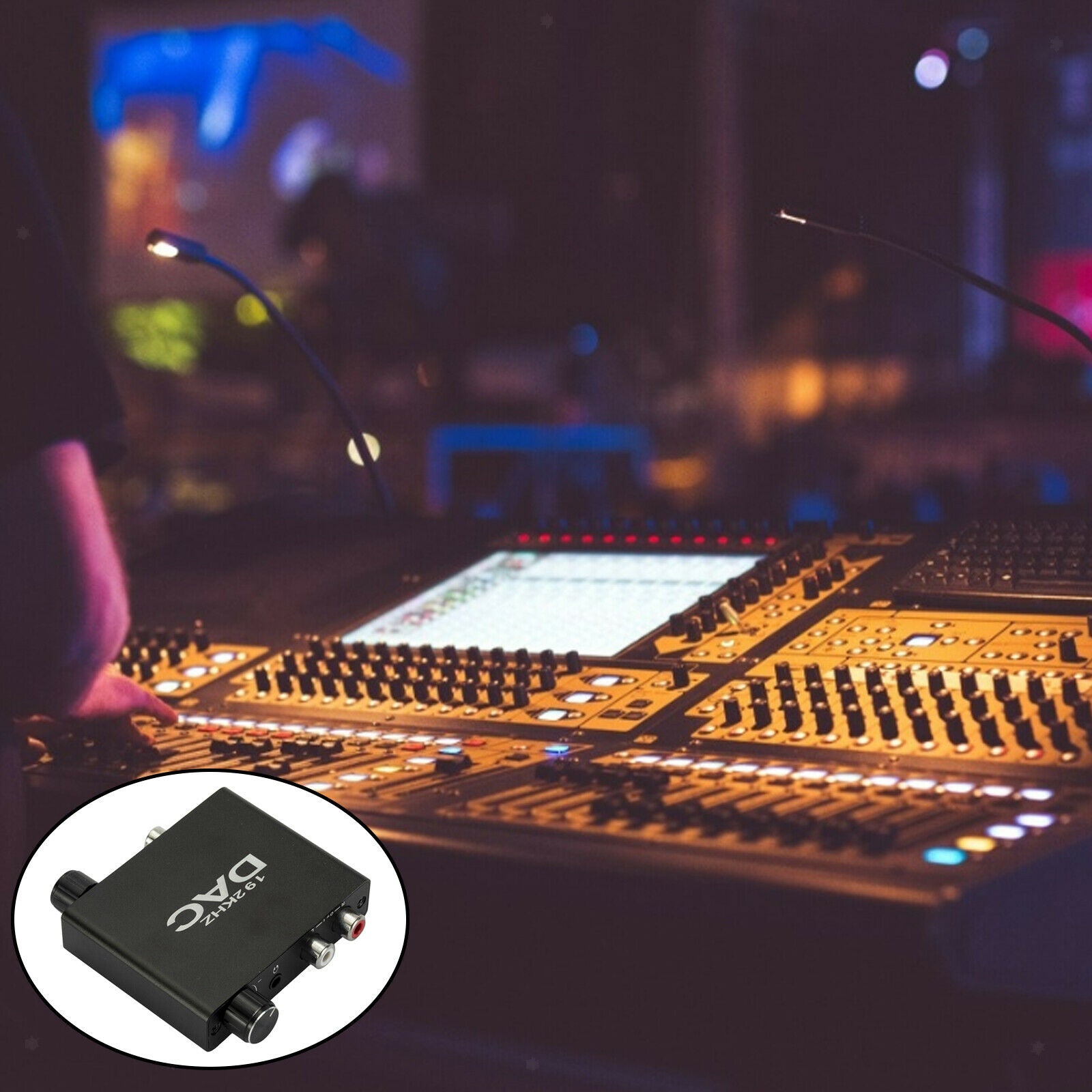 Aluminum 192kHz 24-Bit DAC RCA Digital to Analog RCA Audio Converter