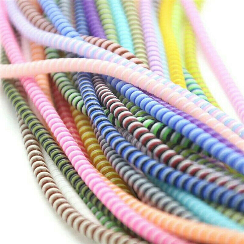 1.15M Cable Protector Bobbin Winder Data Line Case Rope Protection Spring T Kt