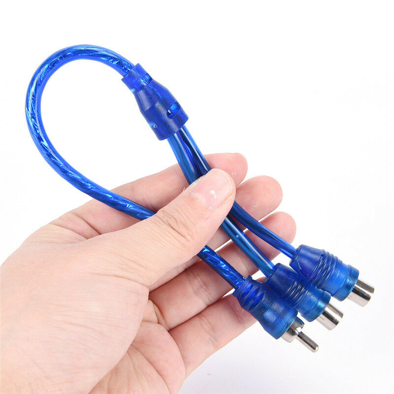 rca audio cable "Y" adapter splitter 1 male to 2 female audio line plug M.l8