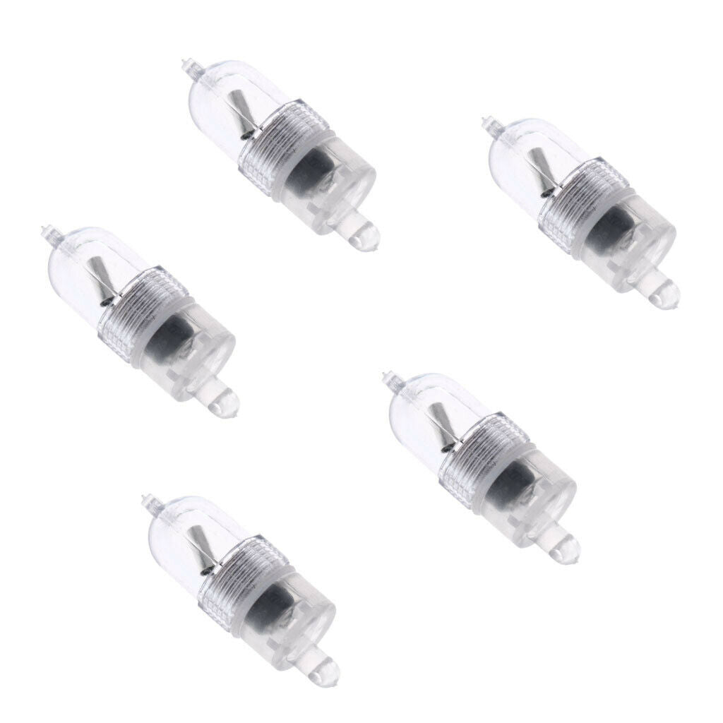 5pcs Night Fishing Flashing LED Signal Light Clip On Fishing Rod Alerter
