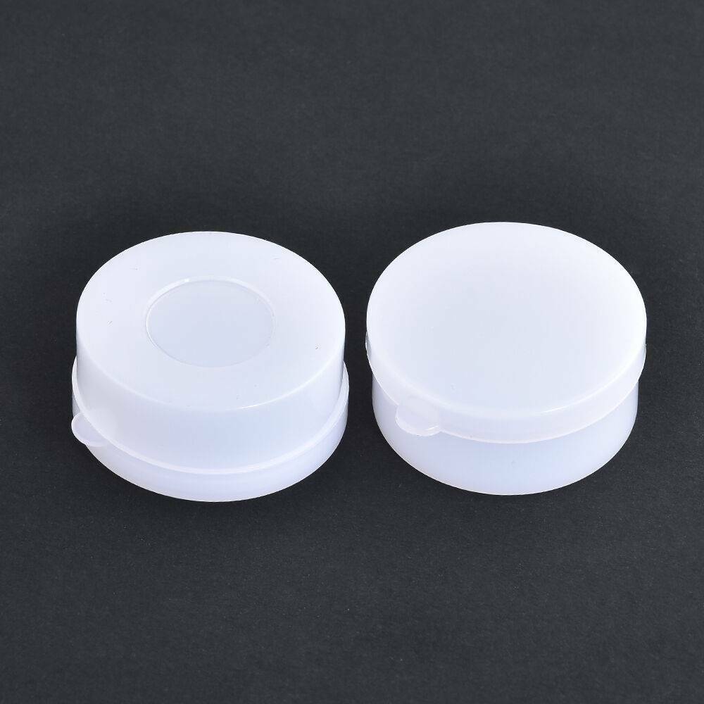 50PCS Lot White Plastic Cosmetic Sample Container 10-Grams Jars Pot Small Empty/