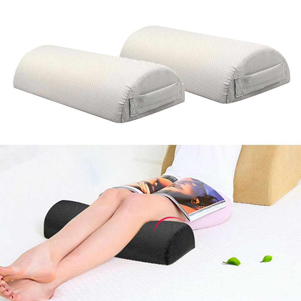 2pcs Memory Foam Pillow Supports, Chair Seat Foot Rest Under Desk Cushion,