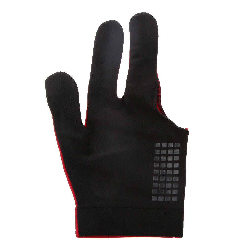 Snooker Billiard Hand 3 Finger Glove For The Pool Cue Left