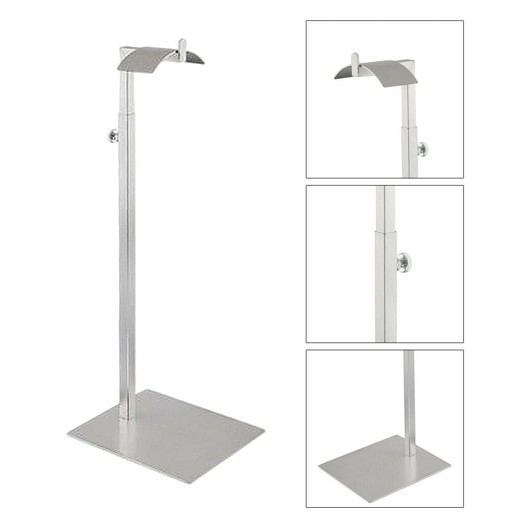 Polished Stainless Metal Women Handbag Display Rack Stand Holder Adjustable