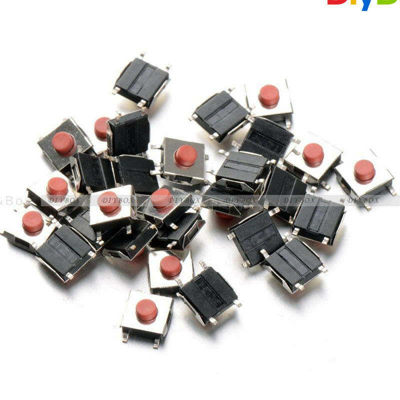 20pcs 6x6x2.5mm Tactile Push Button Switch Tact Switch Micro Switch 4 Pin SMD