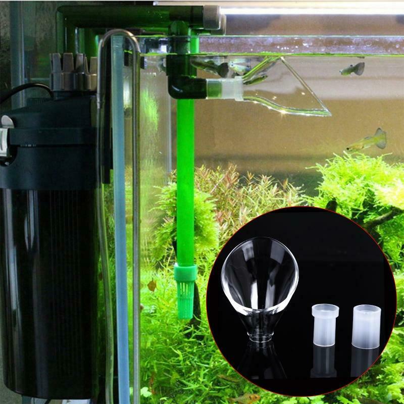 Fish Tank Acrylic Natural Flow Outlet Filter Pipe 12/16mm 16/22mm for Aquarium
