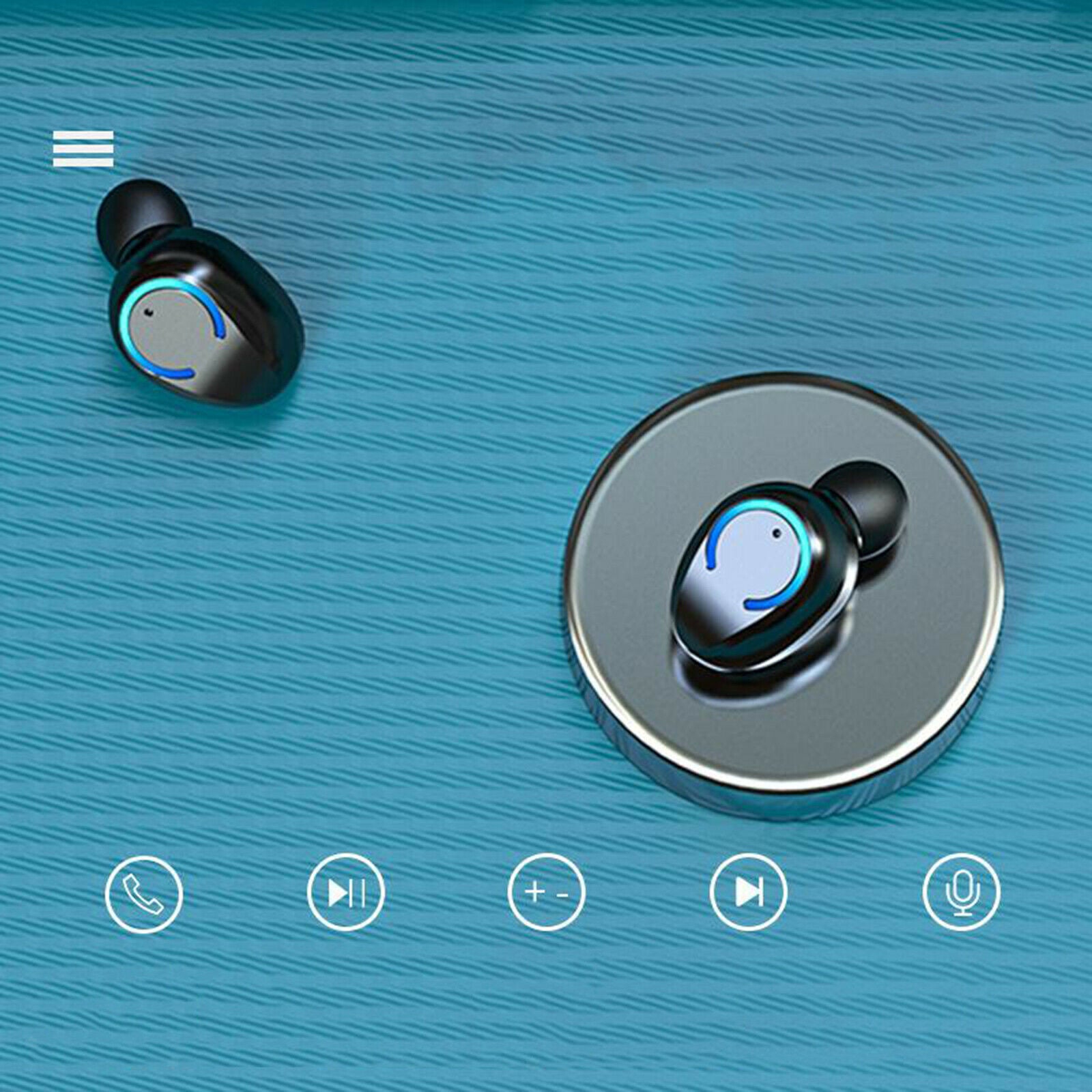 Bluetooth 5.0 Headset TWS Wireless Earphones Sports Waterproof Earbuds w/Mic
