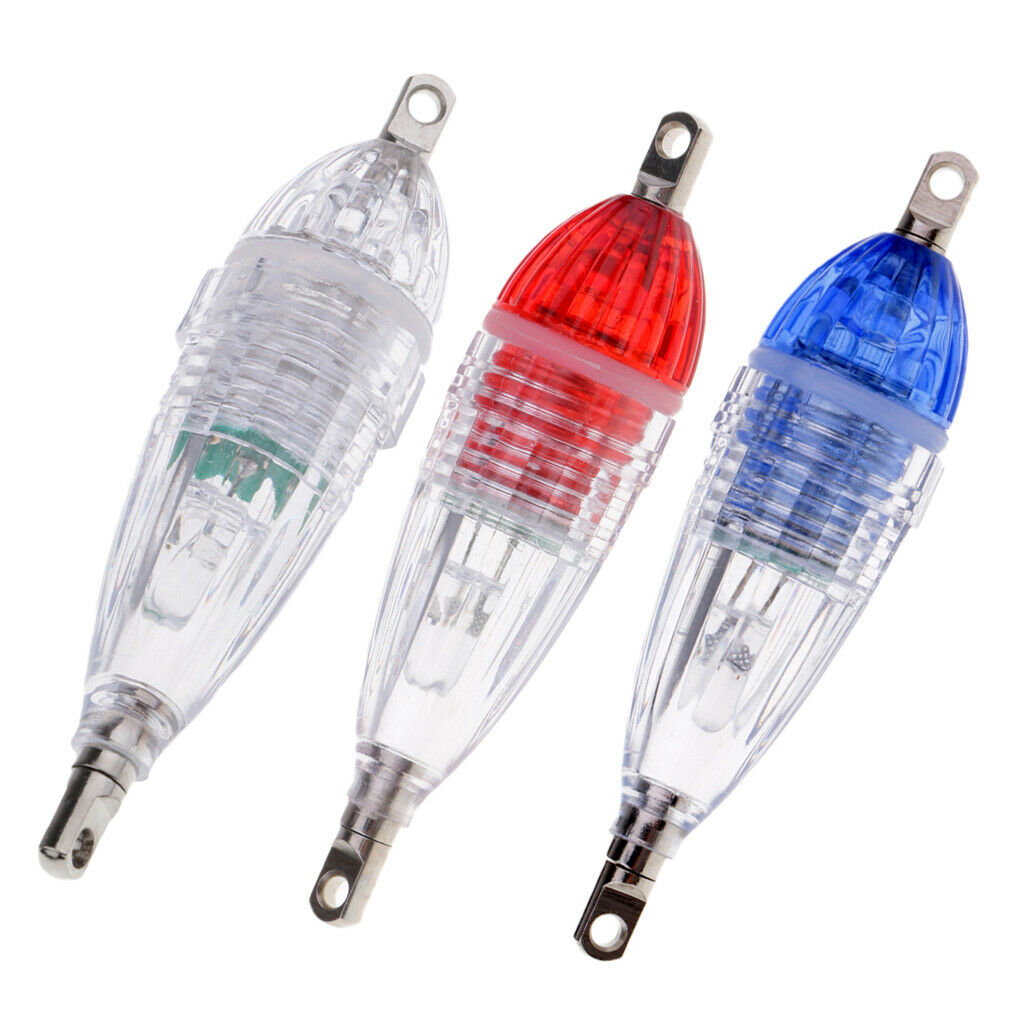3pcs Underwater Drop LED Fishing Light Fish Lure Bait Attractor LED Flashing