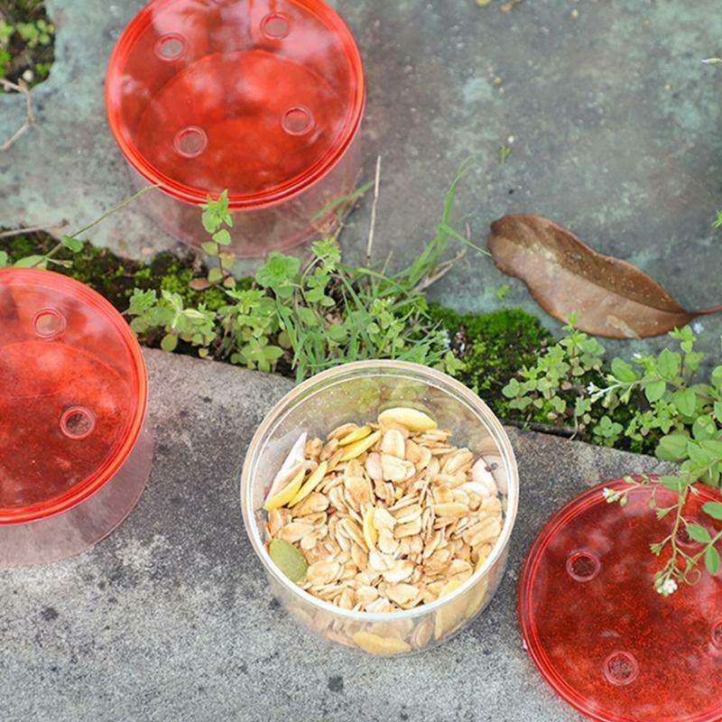 Hummingbird Feeder Metal Bird Feeder Accessory Plastic Orange Feeder Bowl
