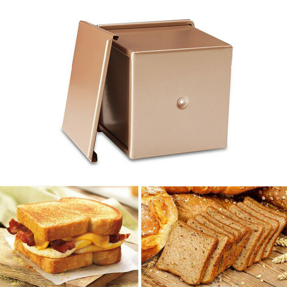 Toast Box Non-stick Toast Baking Box Bread Pan with Lid Bread Baking Mold Tools