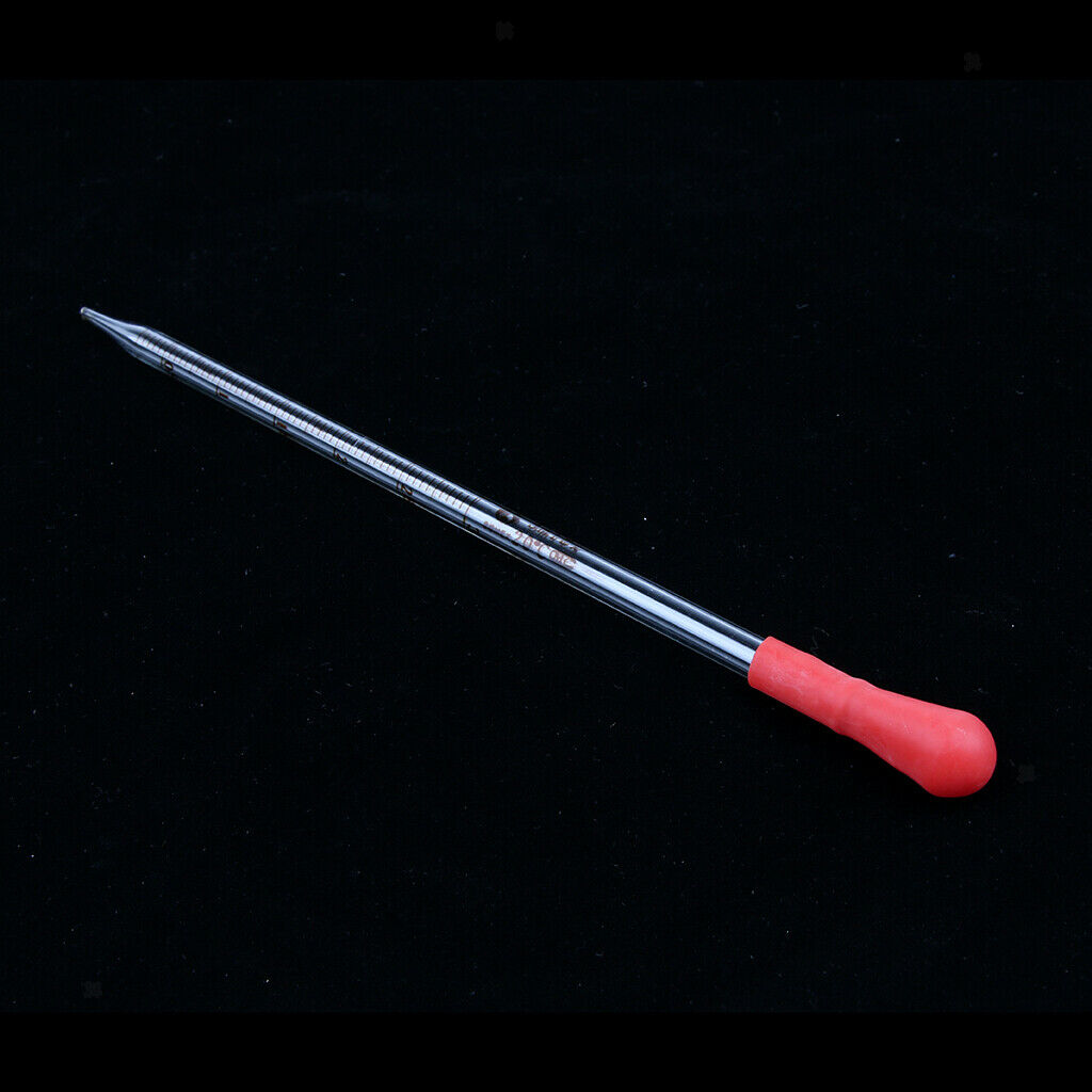 2 PCS 3ml 5ml Glass Pipette with Rubber   Lab Chemistry Dropper School