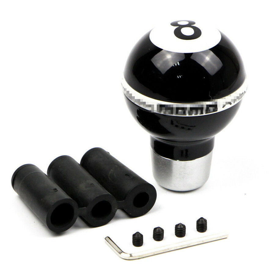 Black 8 Billiard Ball Shape Auto Car Manual Gear Shift Knob Handle Stick Shifter