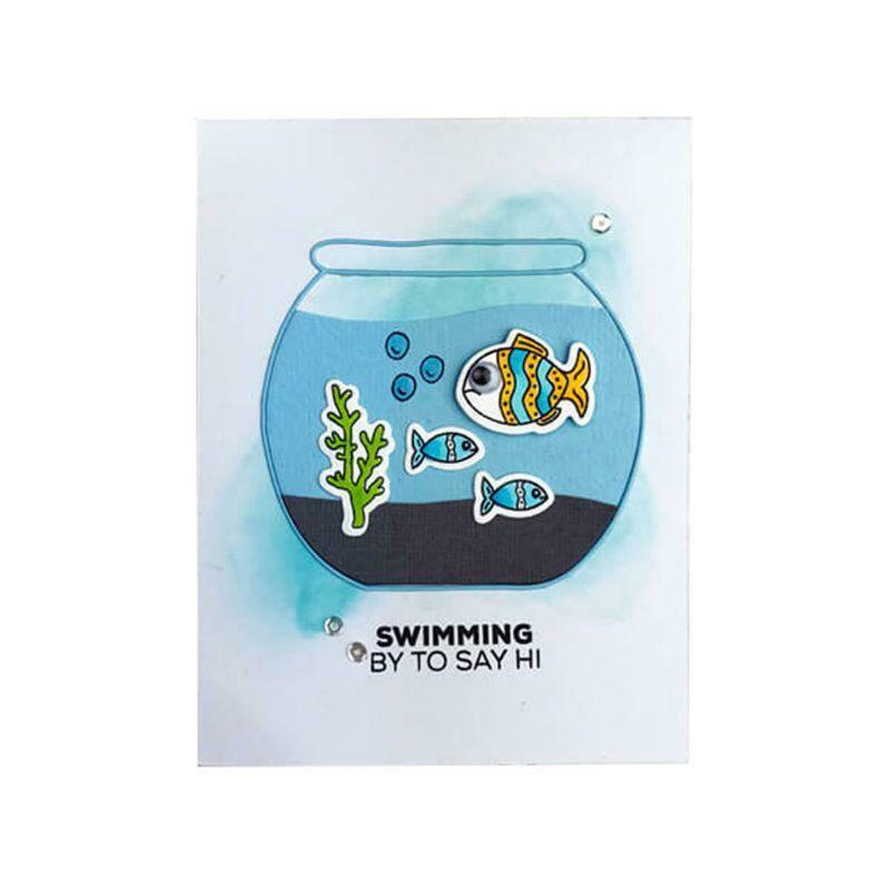 Fish Bowl DIY Metal Cutting Dies Stencil Scrapbooking Photo Album Stamp Decor