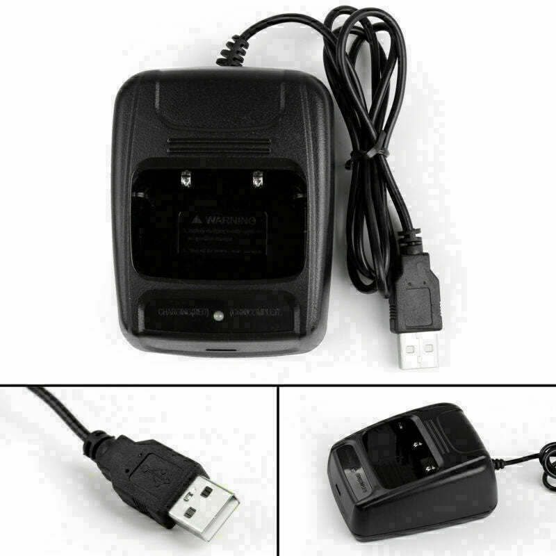 USB Radio Battery Charger For BaoFeng BF-666S BF-777S BF-888S Retevis H777 CN