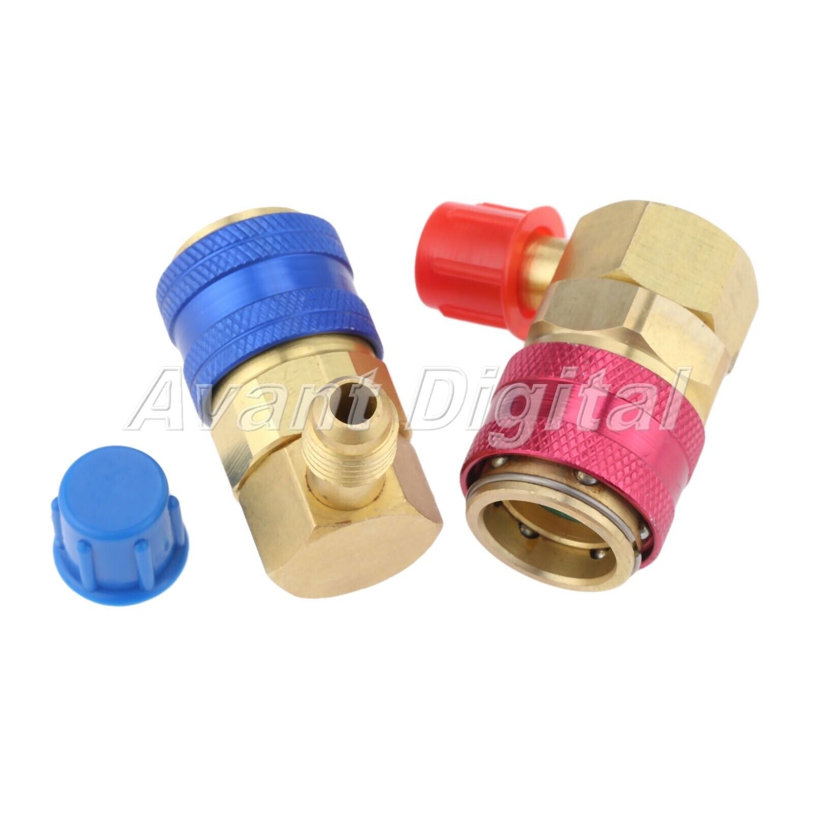 R12 to R134a Brass Manifold Conversion Kit For 1/2" Female x 1/4" SAE Male HQ