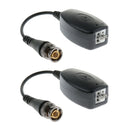 2Pieces HD-CVI/TVI Video BNC Video Power Baluns Transceiver