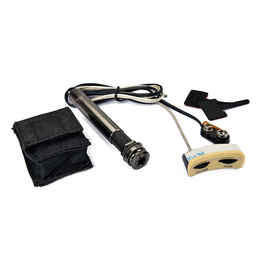Mini Ukulele Piezo Pickup Preamp System for Ukulele Guitar Accessories
