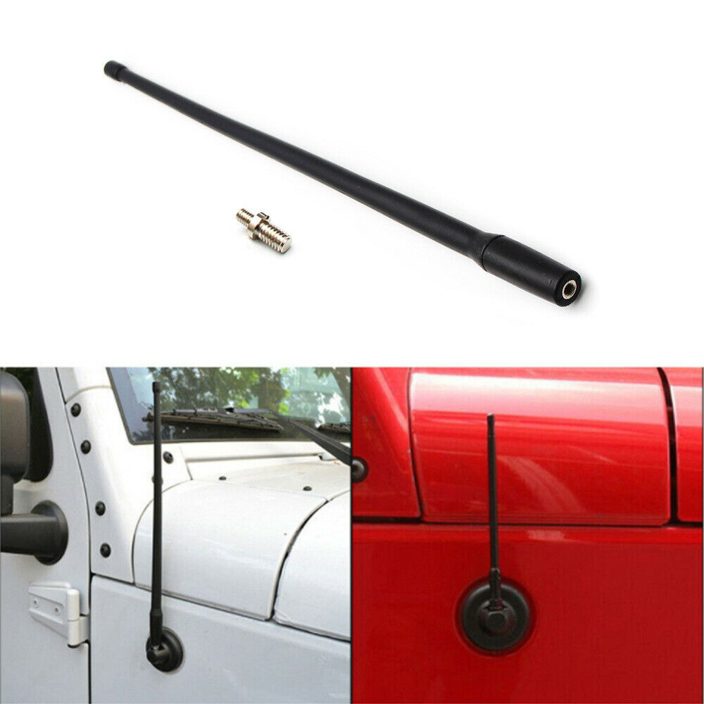 Reflex 13" AM FM Radio Antenna for Jeep Wrangler JK JL 2007 2008 2009 2017 2018