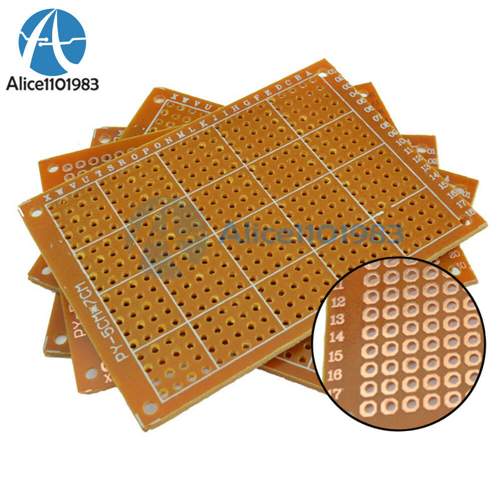 50Pcs 5 x 7 cm DIY Prototype Paper PCB fr4 Universal Board prototyping pcb kit
